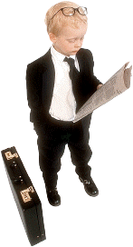 child-suit-reading-newspaper